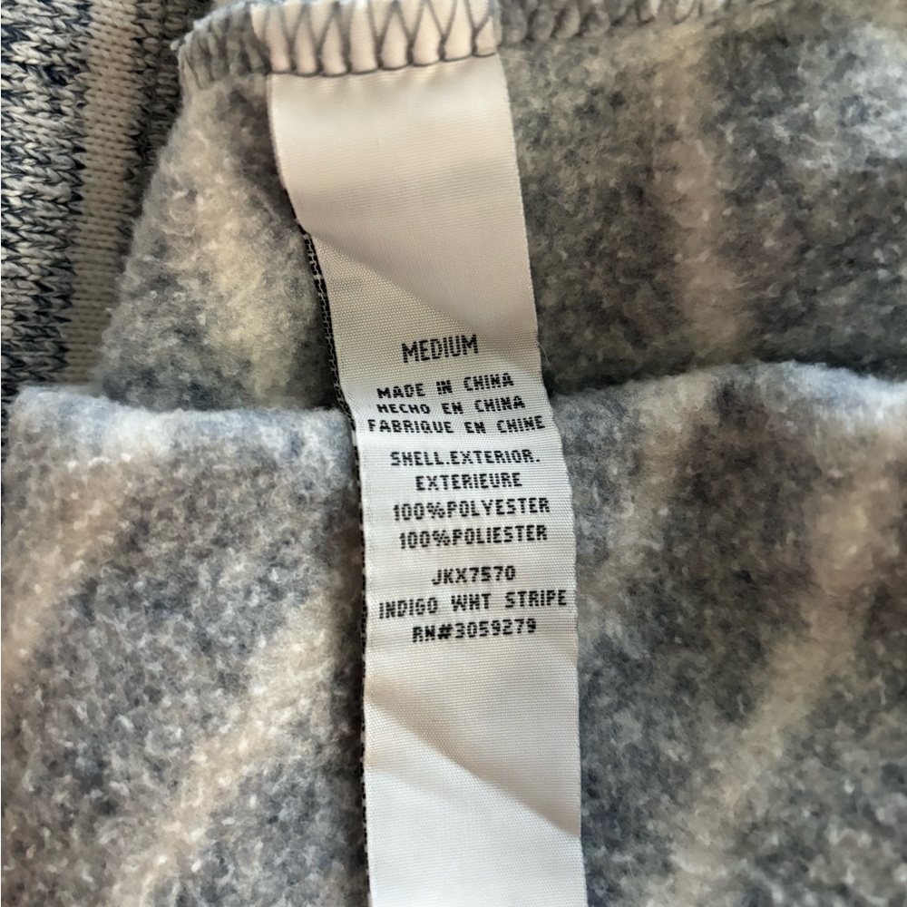 Thread & Supply Stripe Half Zip Pullover Indigo &… - image 6